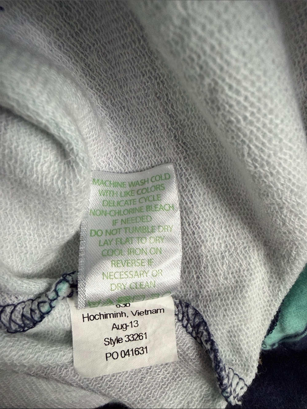 Lilly Pulitzer Skipper Popover 1/2 Zip Sweatshirt Crystal Water Take Off Stripe - Picture 9 of 10